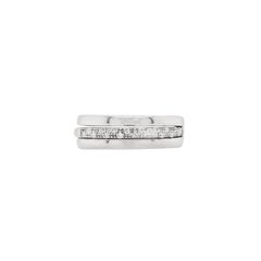 18 Carat White Gold Two-Piece Ring with Detachable Diamond Set Band