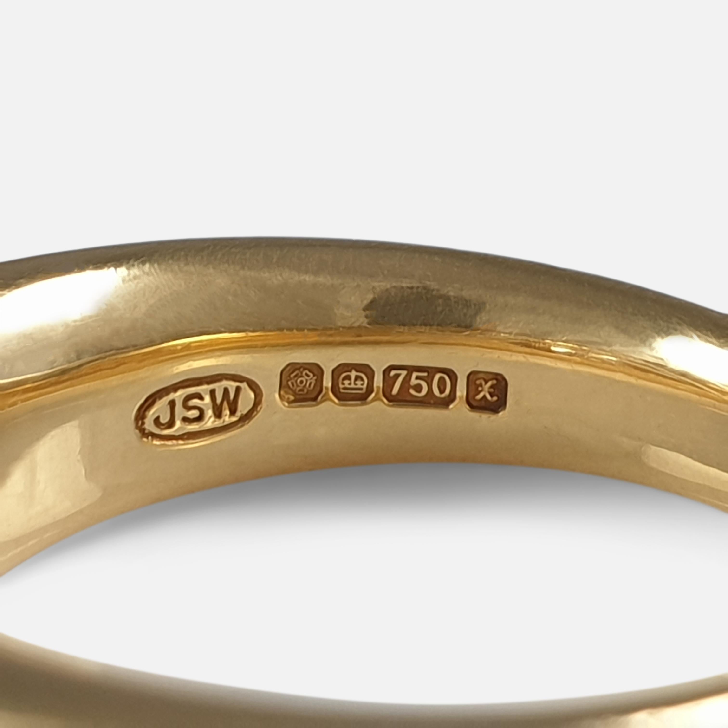 18 Karat Gelbgold 0::76 Karat Diamant Gypsy Ring 2