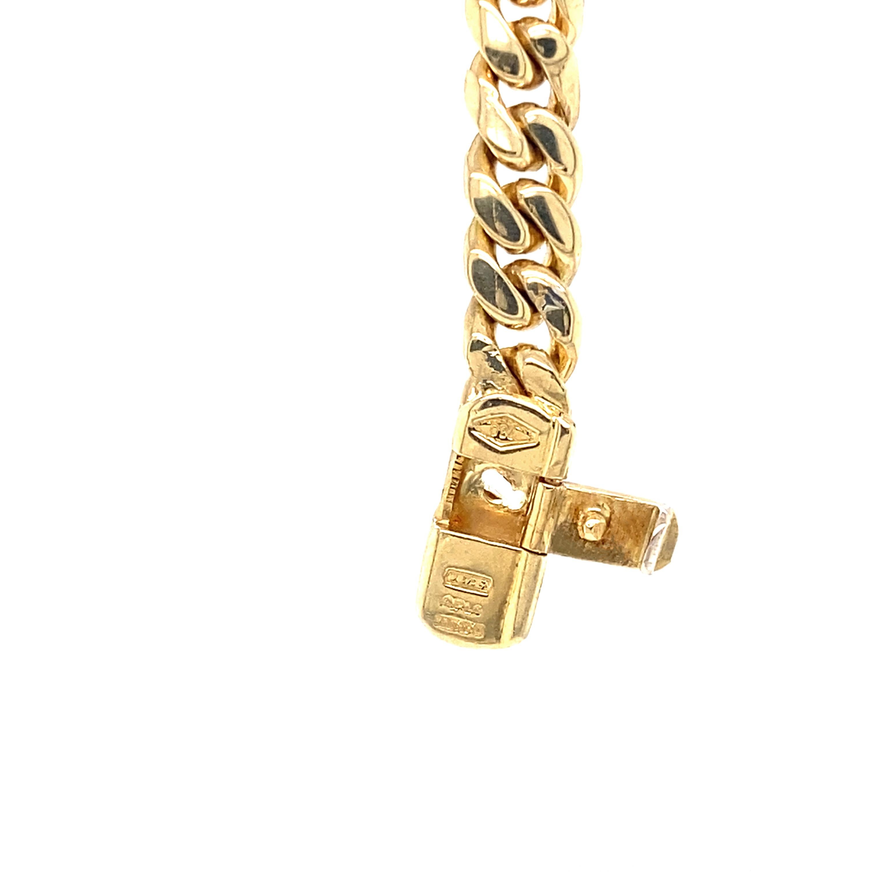 18 Carat Yellow Gold and Diamond Asprey Necklace For Sale 1