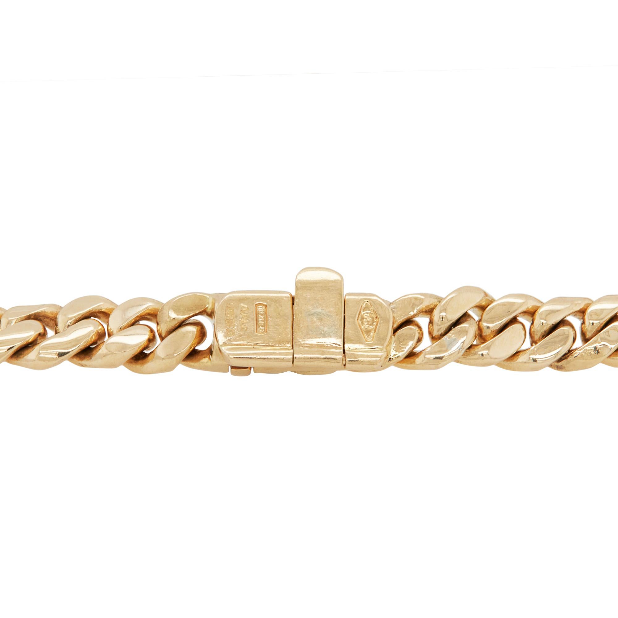 18 Carat Yellow Gold and Diamond Asprey Necklace For Sale 2