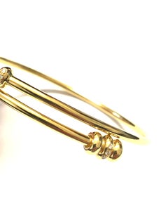 Bracelet jonc en or jaune 18 carats
