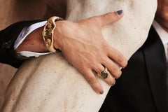 18 Karat Gelbgold Beeren-Armreif Aenea Schmuck