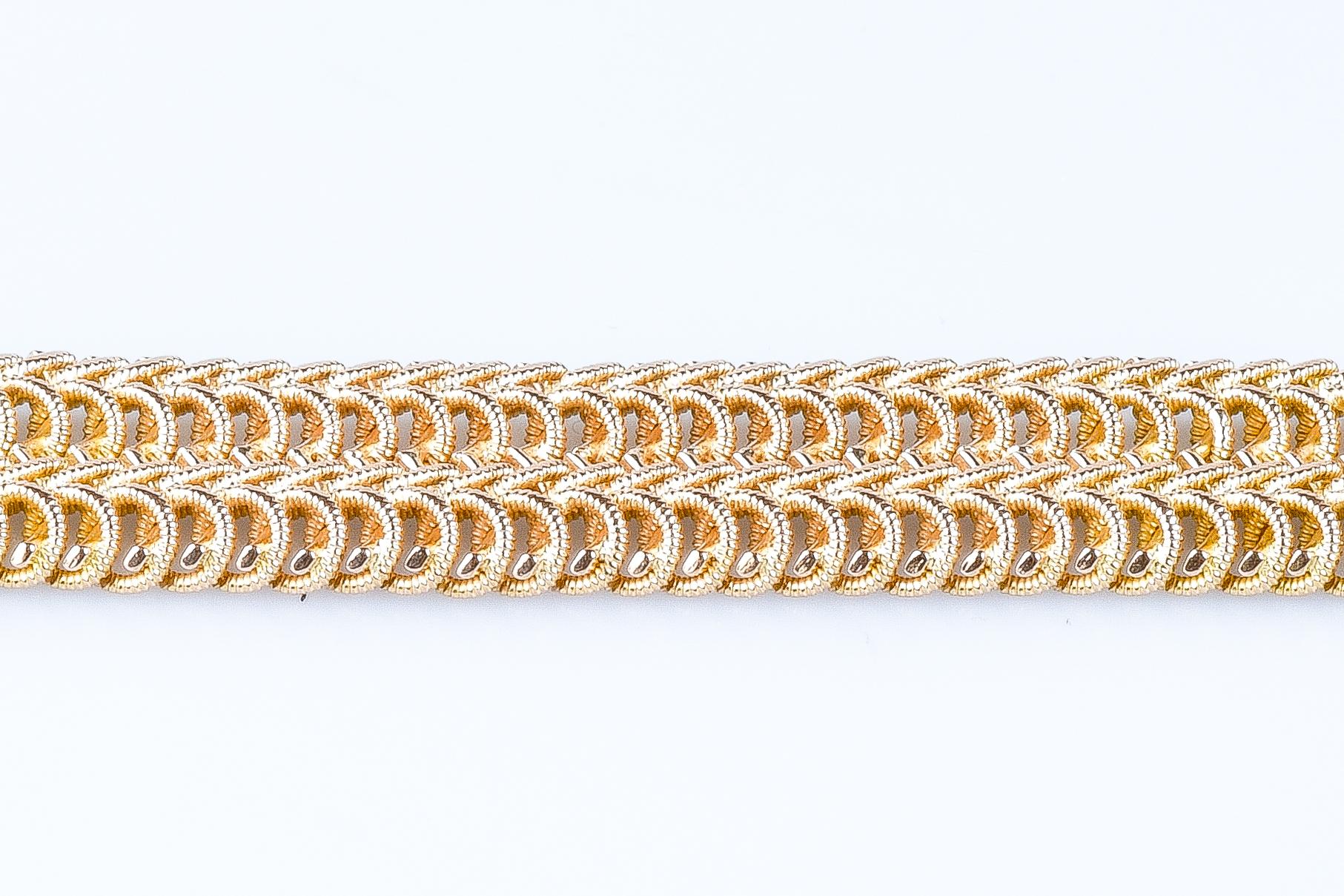 18 carat yellow gold bracelet In Excellent Condition In Monte-Carlo, MC