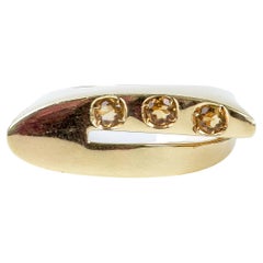 18 Karat Gelbgold Citrinen-Ring