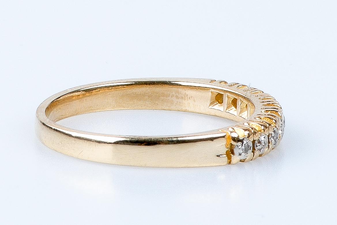 18 carat yellow gold diamond ring For Sale 1