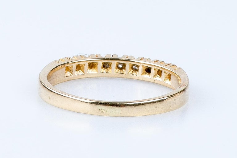 18 carat yellow gold diamond ring For Sale at 1stDibs