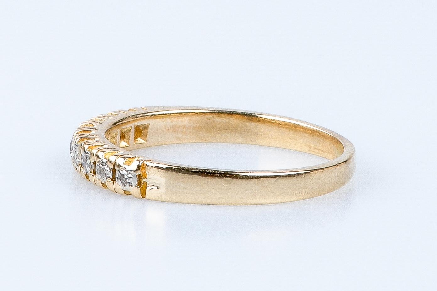 18 carat yellow gold diamond ring For Sale 4