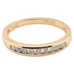 Bague en or jaune 18 carats et diamants