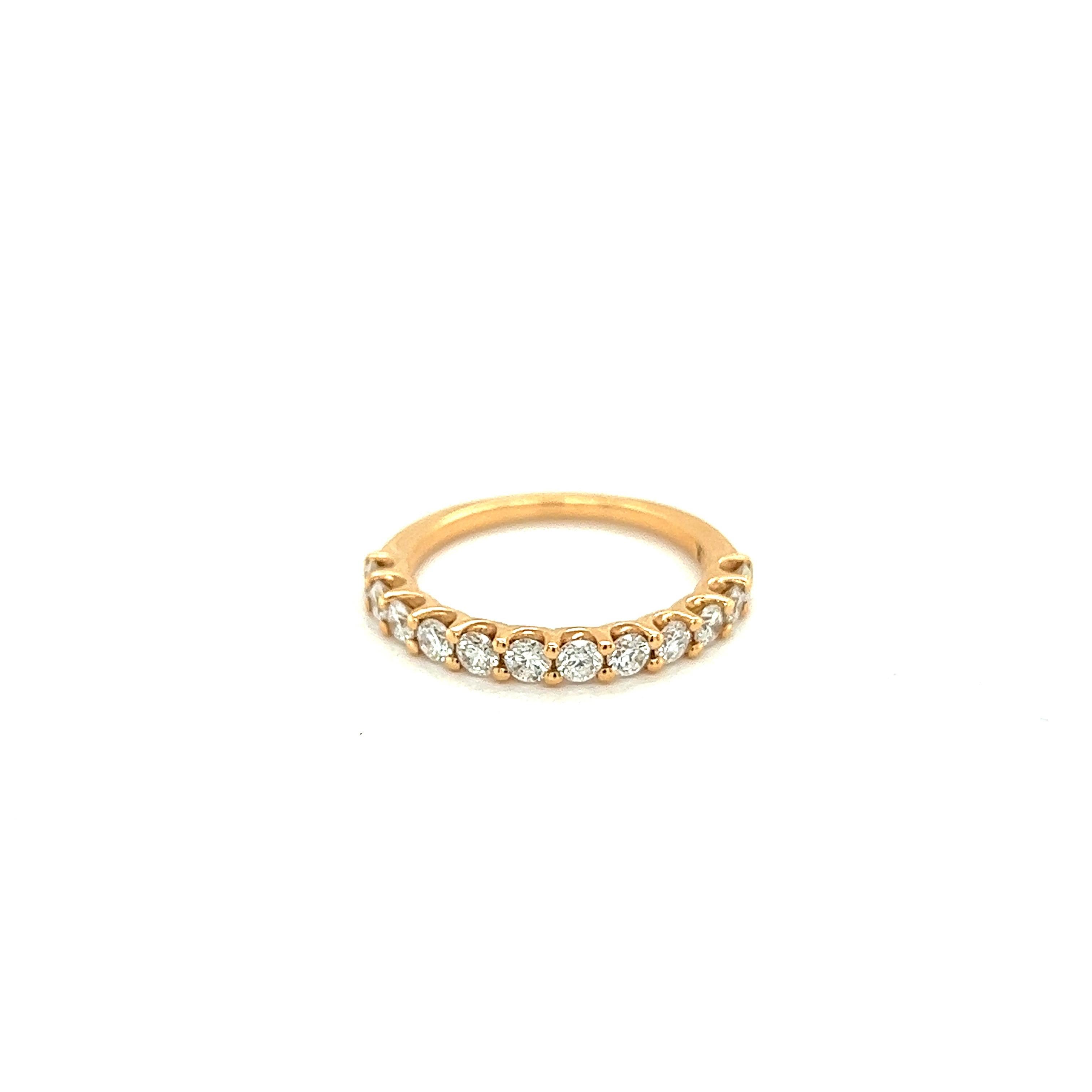 Bague de mariage en or jaune 18 carats et diamants Neuf - En vente à Vannes, FR