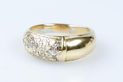 18 carat yellow gold diamonds ring