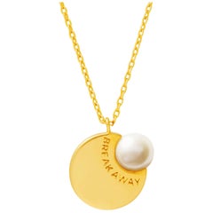 18 Carat yellow Gold Dissociate Pendant Necklace
