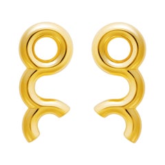 18 Carat yellow Gold Dynamic Earrings