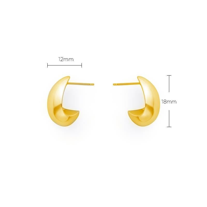 From the Nova 03 collection come the beautiful and classic drop shaped Microcosm Earrings. Made from 18k gold and with a high polish finish. These earrings are easy and comfortable to wear, for pierced ears