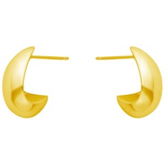 18 Carat yellow Gold Microcosm Earrings