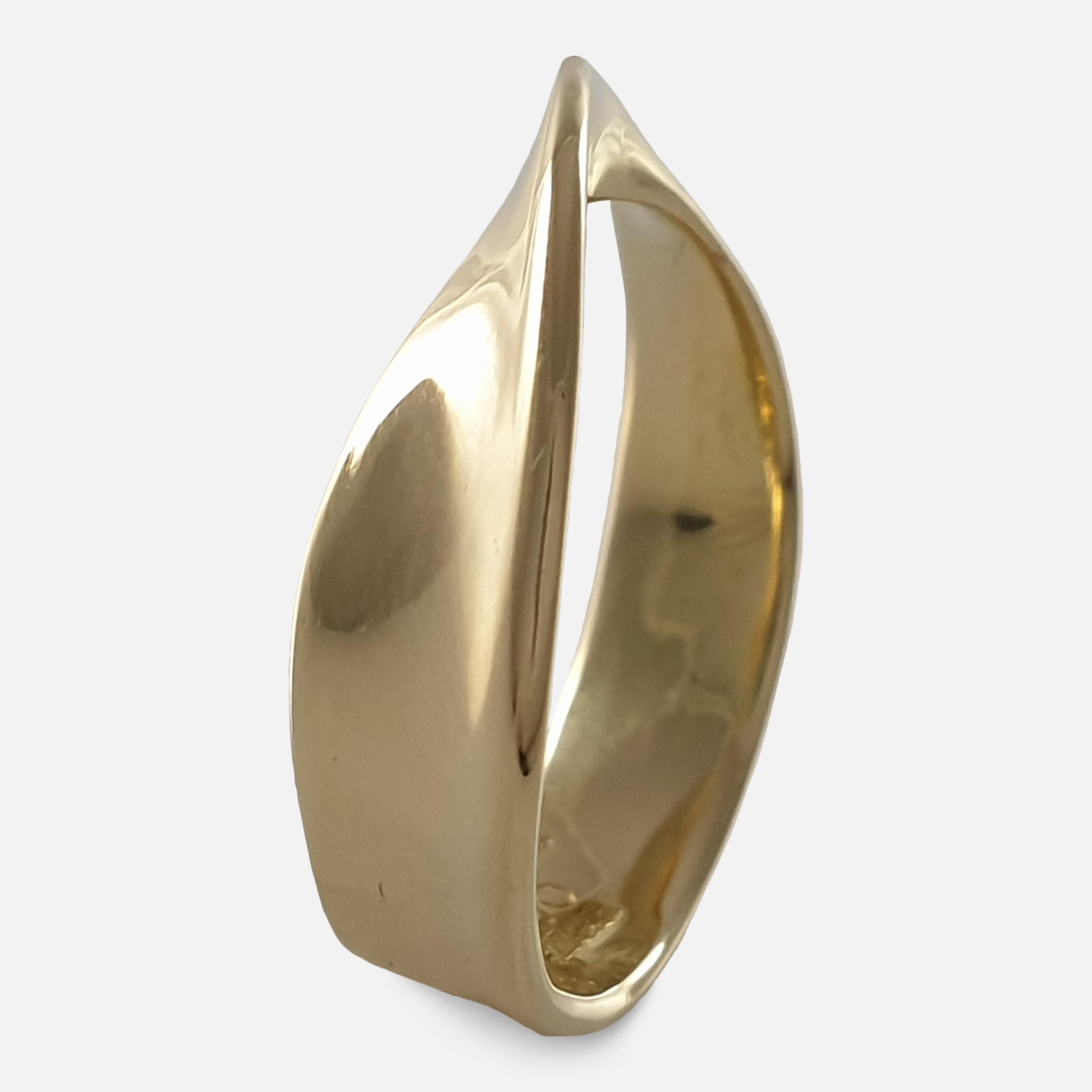 18 Carat Yellow Gold MÖBIUS Ring, No. 900, Georg Jensen 3