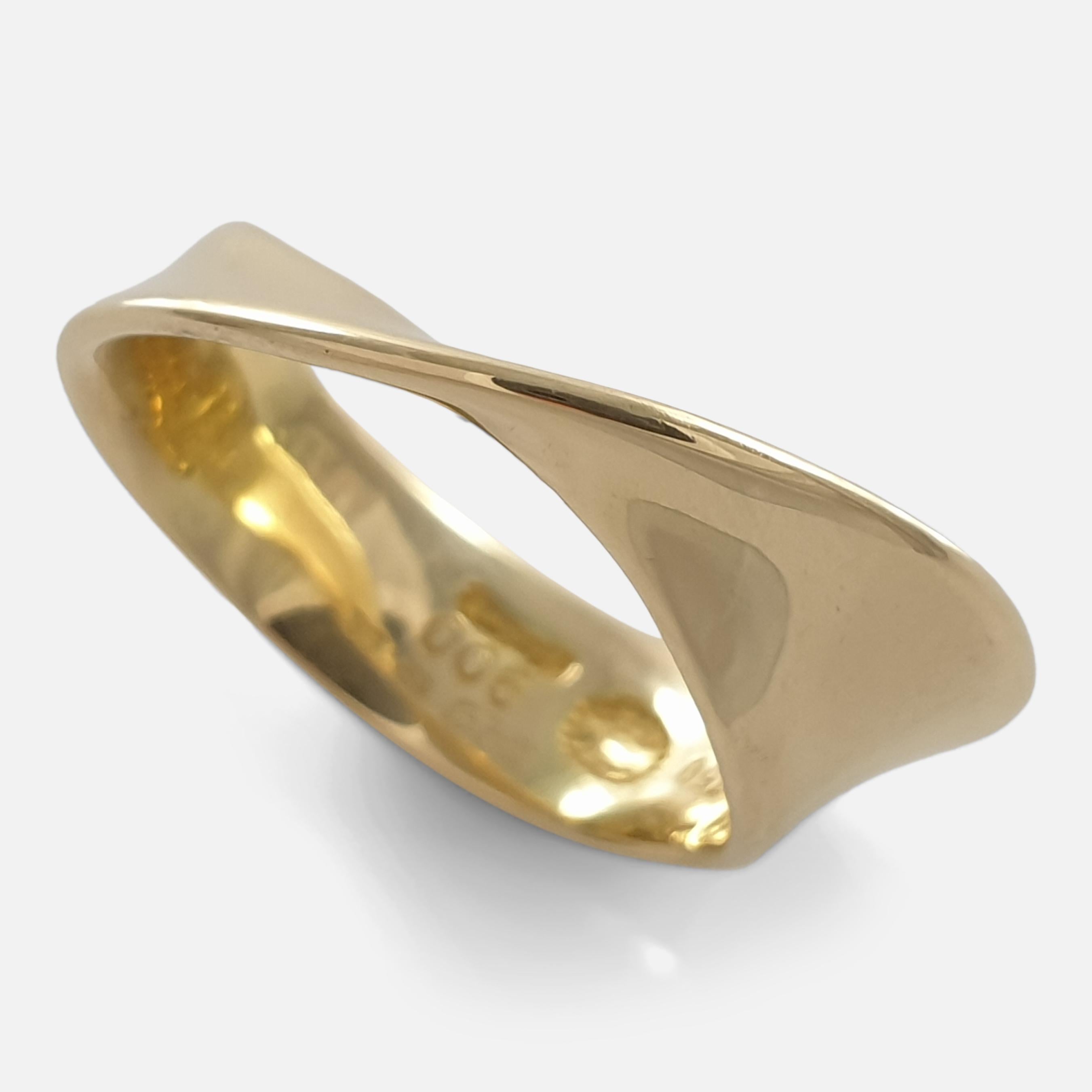 18 Carat Yellow Gold MÖBIUS Ring, No. 900, Georg Jensen 5