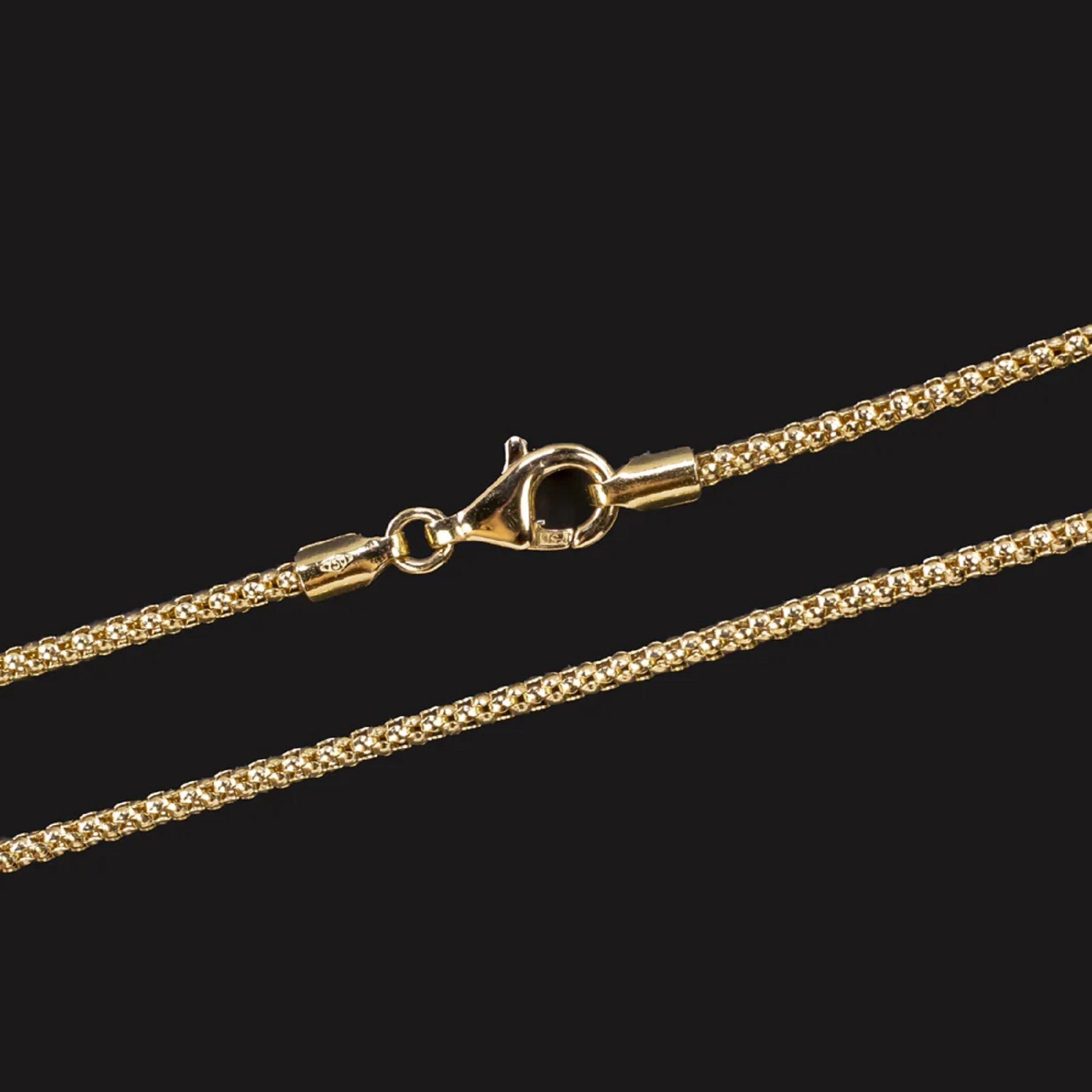 Modern 18 Carat Yellow Gold Necklace