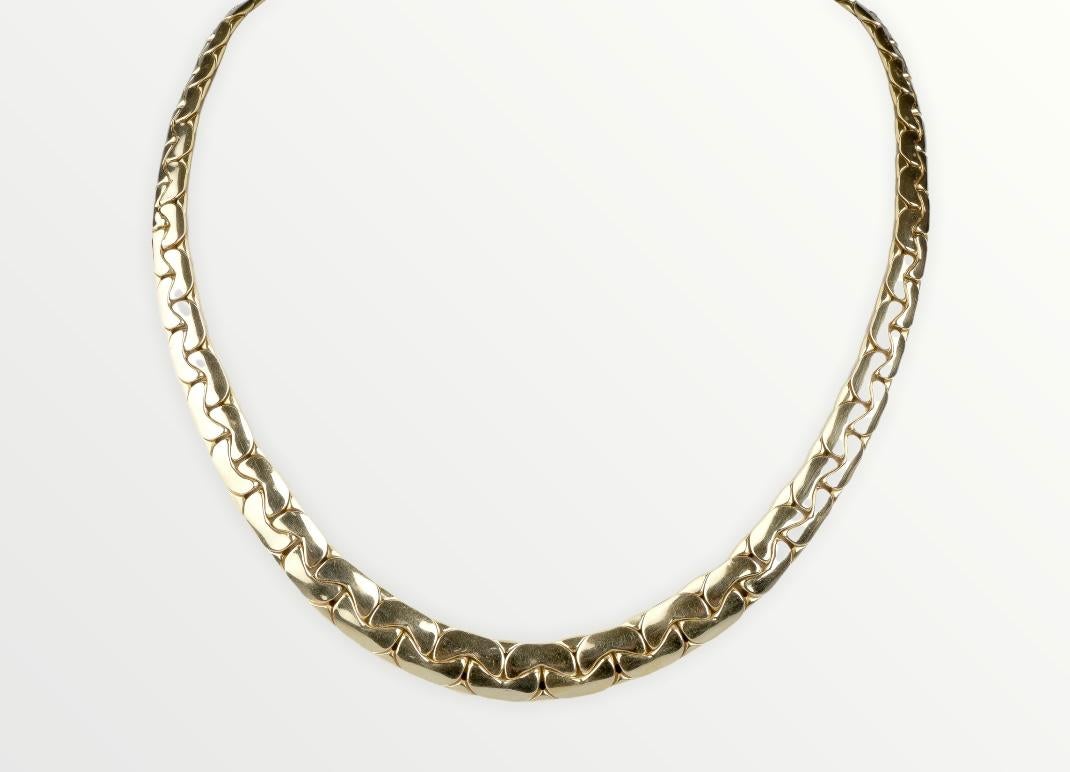 18 carat yellow gold necklace In Excellent Condition In Monte-Carlo, MC