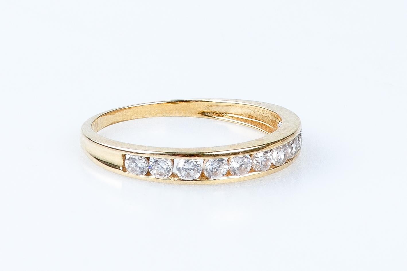 18 carat yellow gold ring In Excellent Condition For Sale In Monte-Carlo, MC