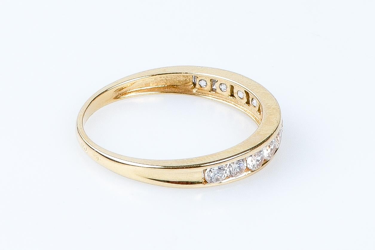 Women's 18 carat yellow gold ring For Sale