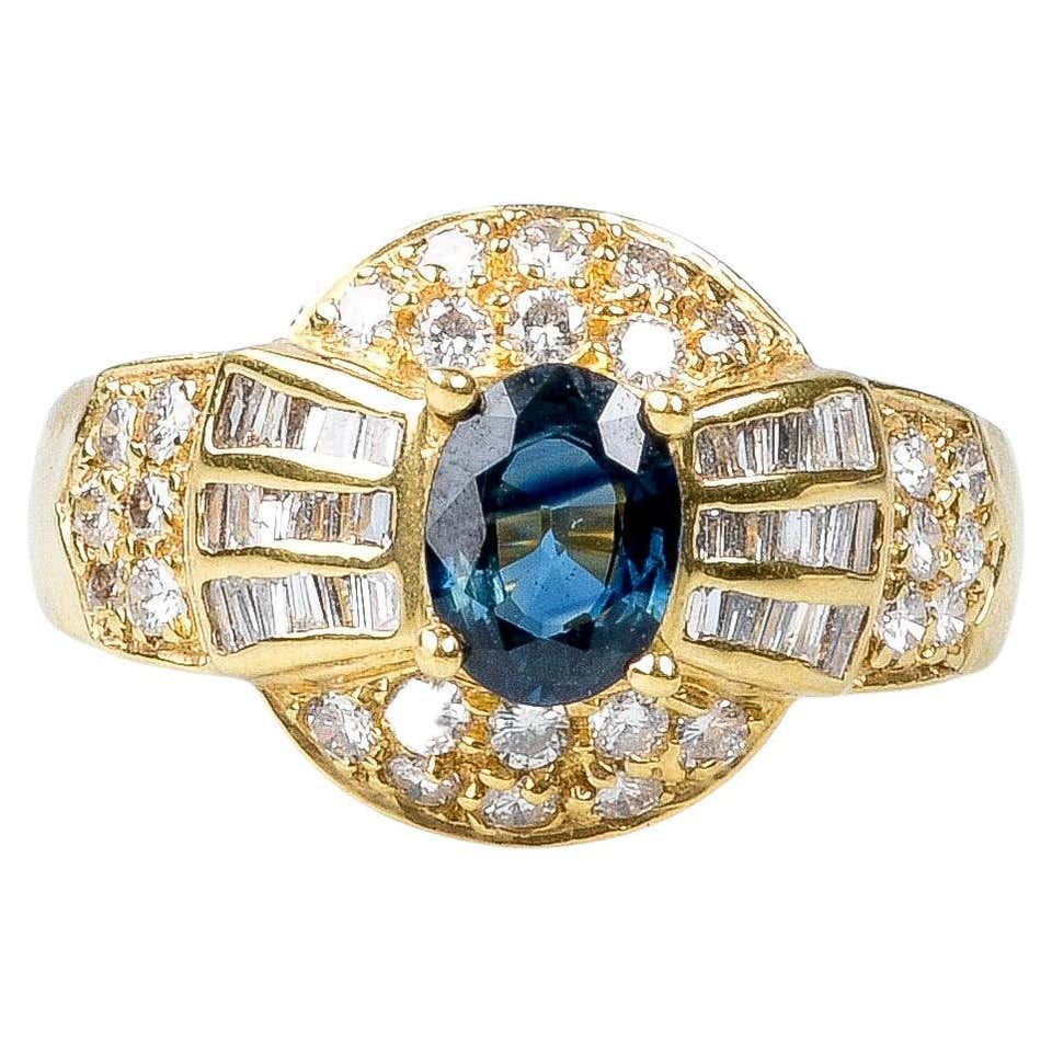 4 Carat Orange Sapphire and Diamond Ring at 1stDibs | orange sapphire ...