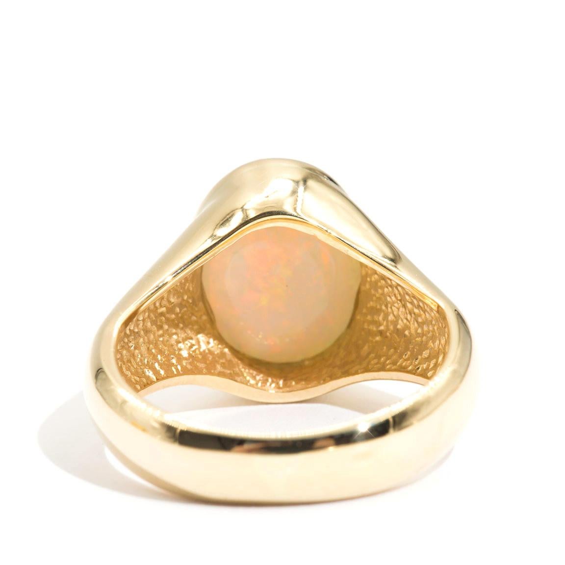 vintage mens opal ring