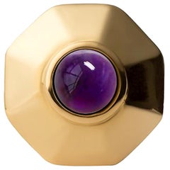 18 Carat Yellow Gold Vermeil and Amethyst Birthstone Pendant 18 Carat Yellow Gold Vermeil and Amethyst Birthstone Pendant