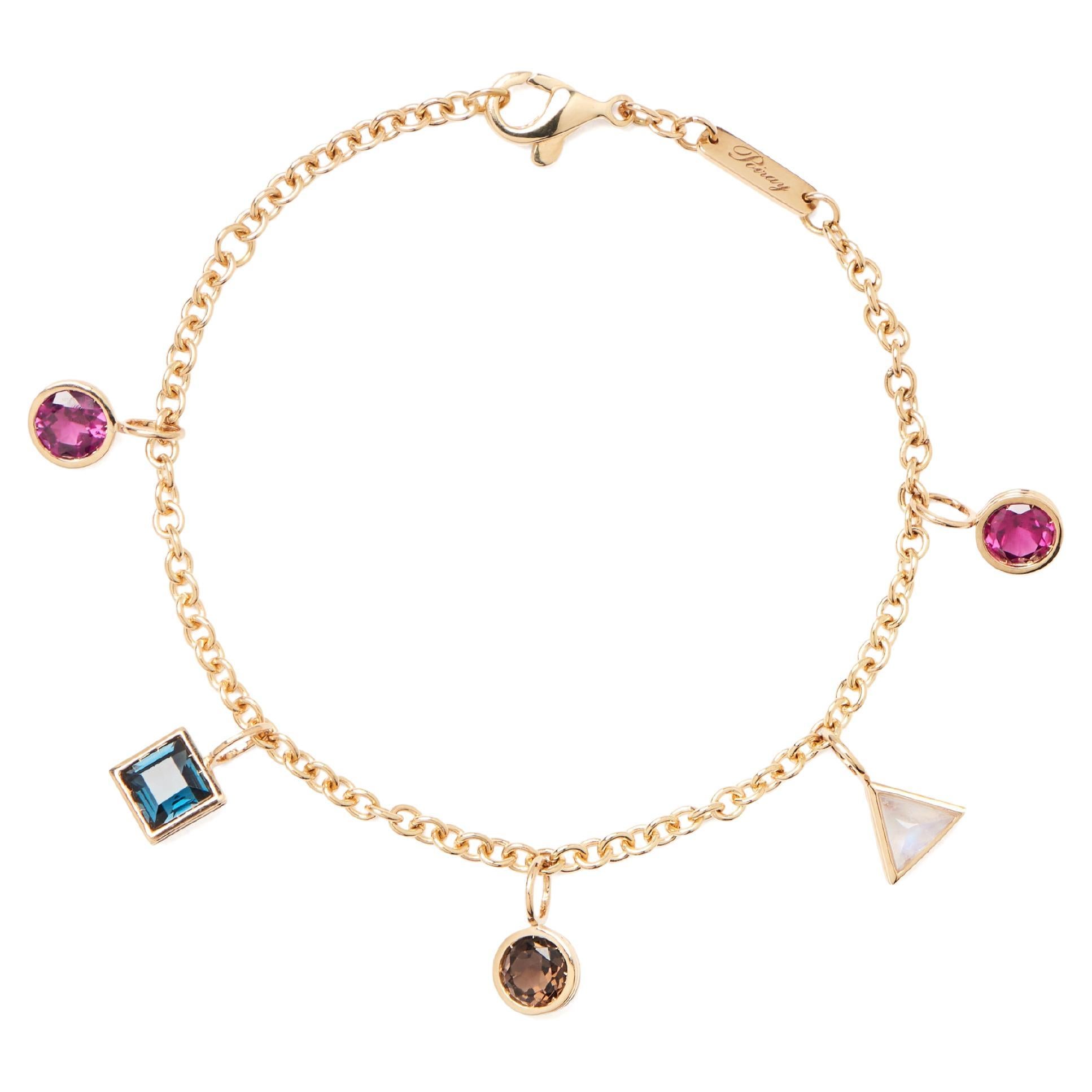 Bracelet en or 18 carats, or jaune et pierres fines, collection Lolita en vente