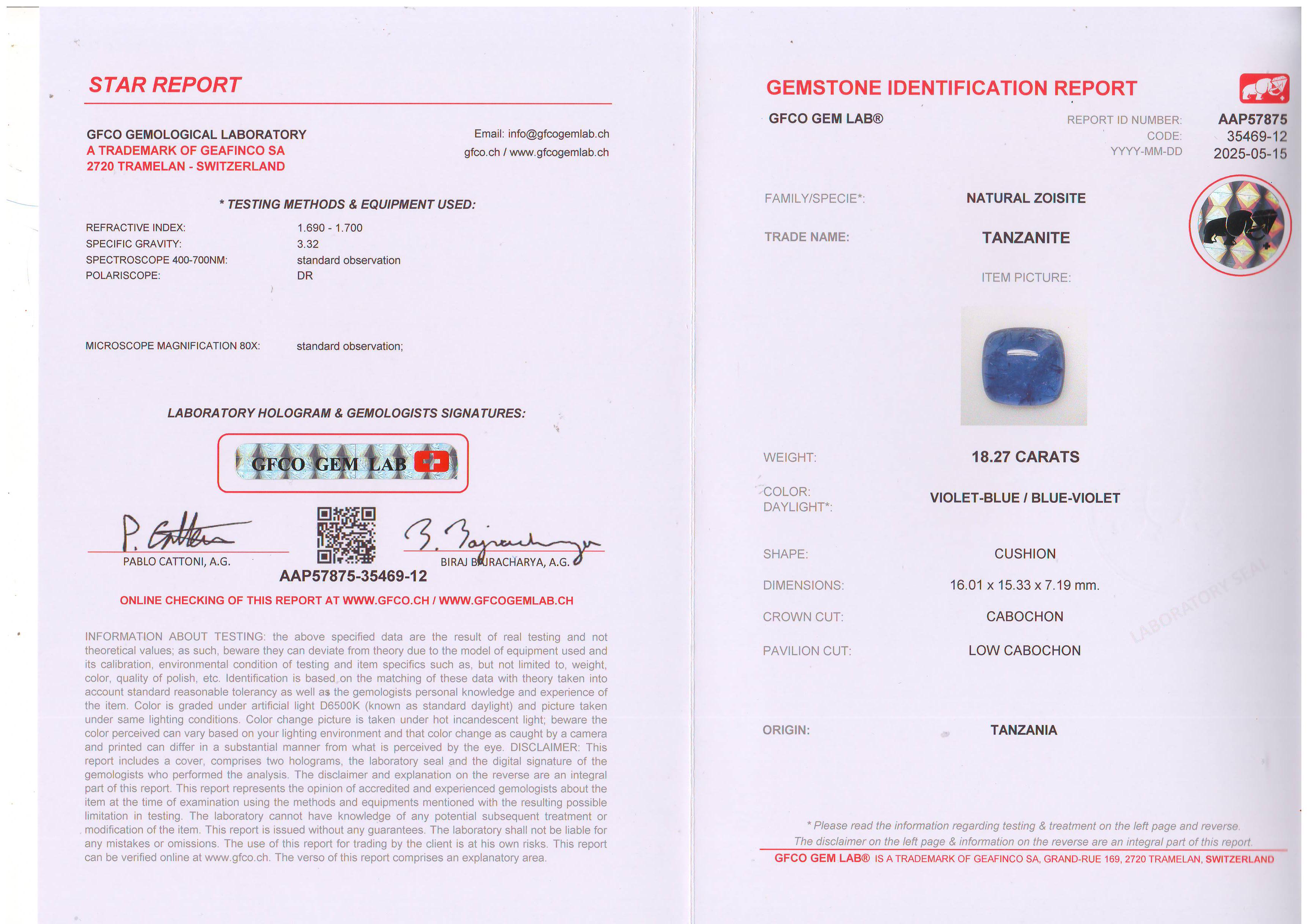 18 Karat Royal Tanzanite Zuckerhut & Diamant Cocktail Ring 18K im Angebot 2