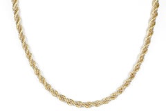 18 carats White and Yellow Gold - Mesh necklace