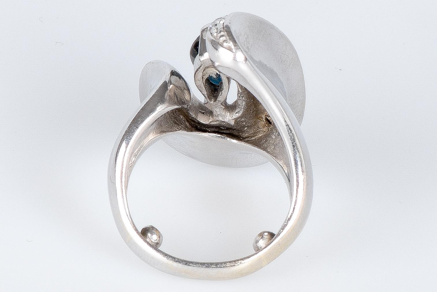  18 carats White gold - Ring - 0.15 ct For Sale 2