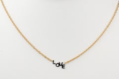 18 Karat Gelb- und Weißgold Halskette, 18 Karat