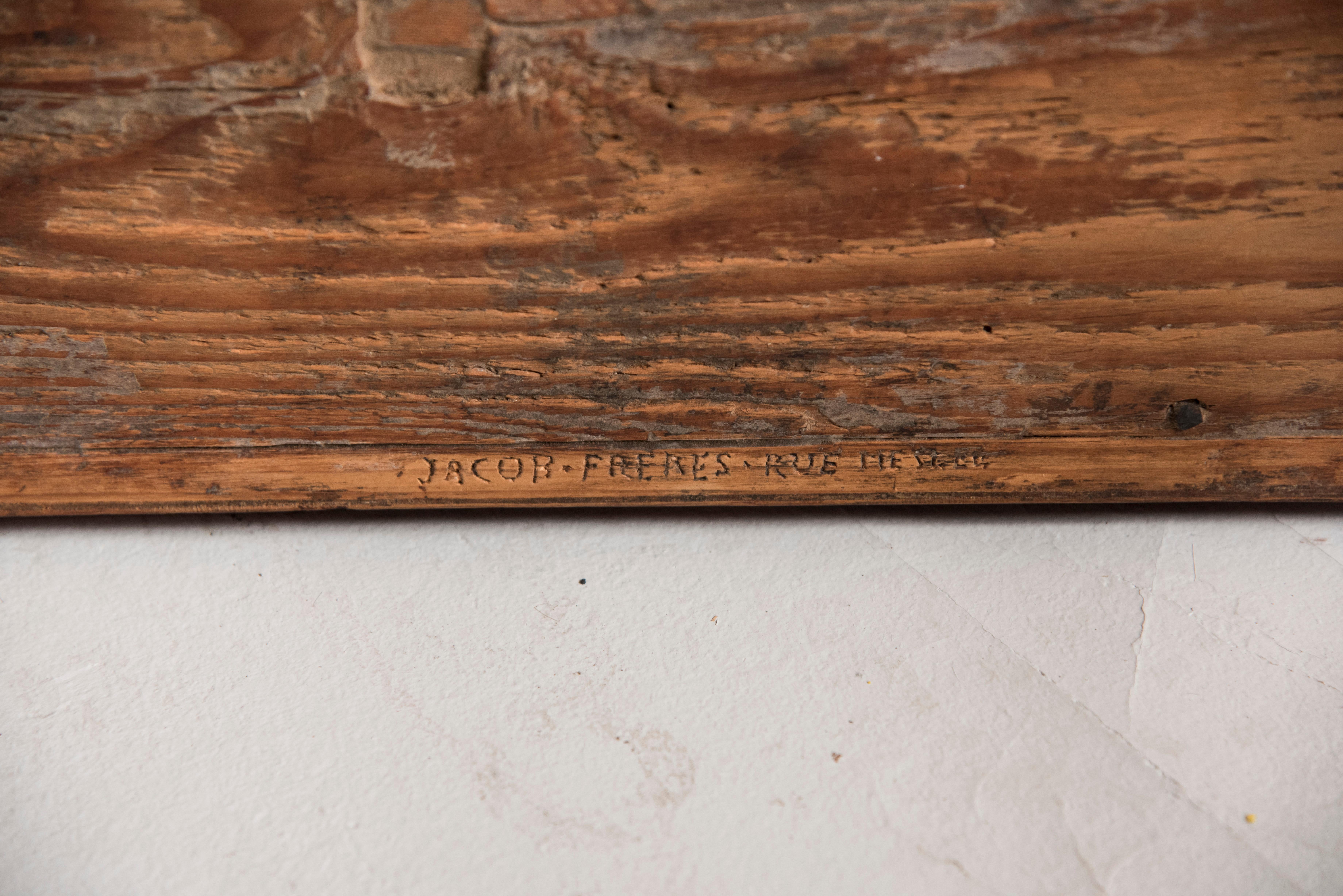 18° Century French Signed Jacob Freres Rue Meslee Half-Moon Inlaid Table Console 7