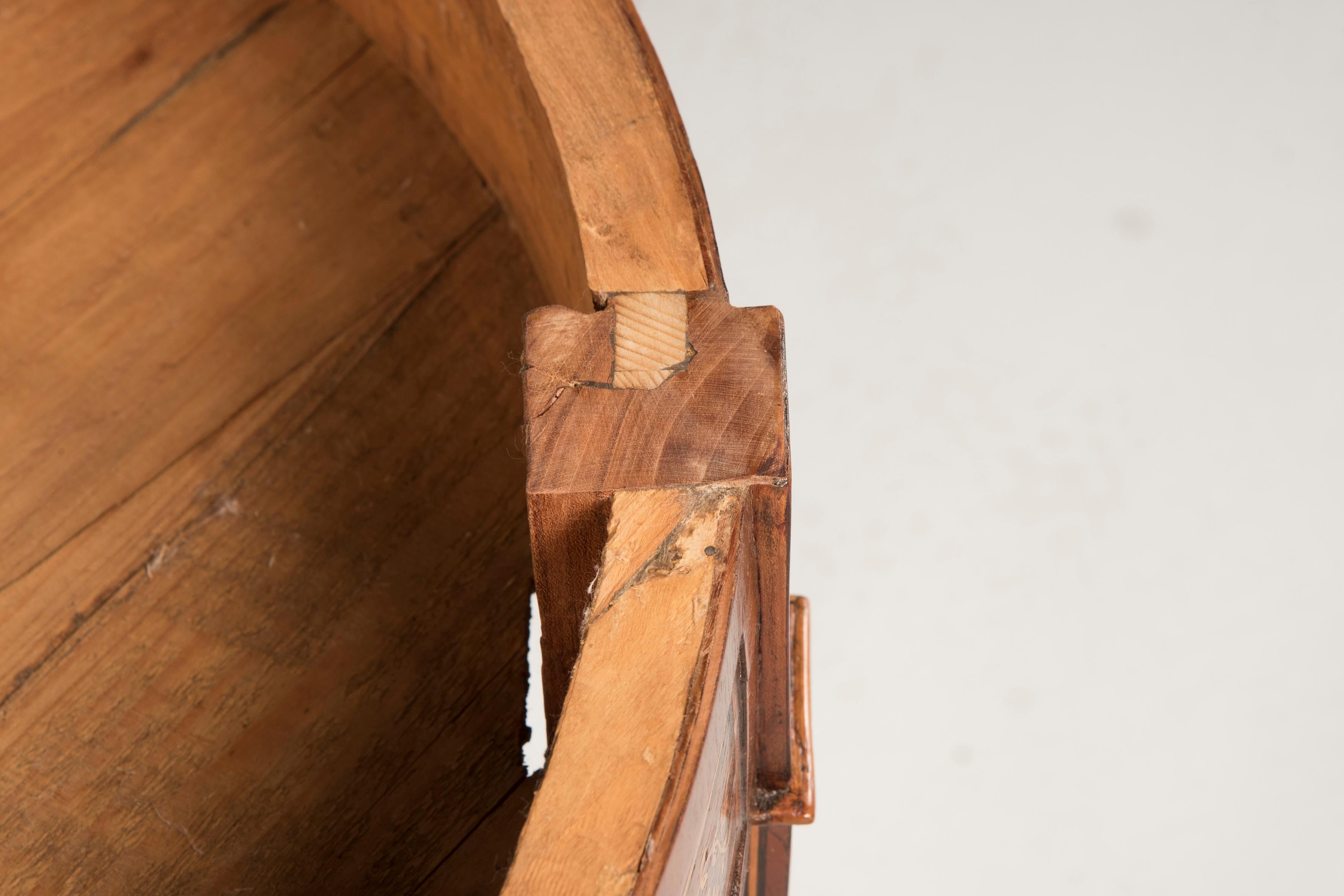 18° Century French Signed Jacob Freres Rue Meslee Half-Moon Inlaid Table Console 4