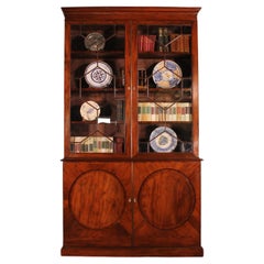 18 Century Hepplewhite Bookcase in Mahogany circa 1775