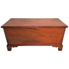 Antique 18 Century Pennsylvania Cherrywood and Cedar Blanket Chest