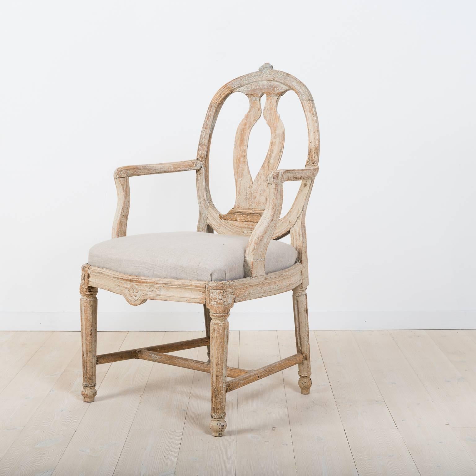 Gustavian armchair in the so called 