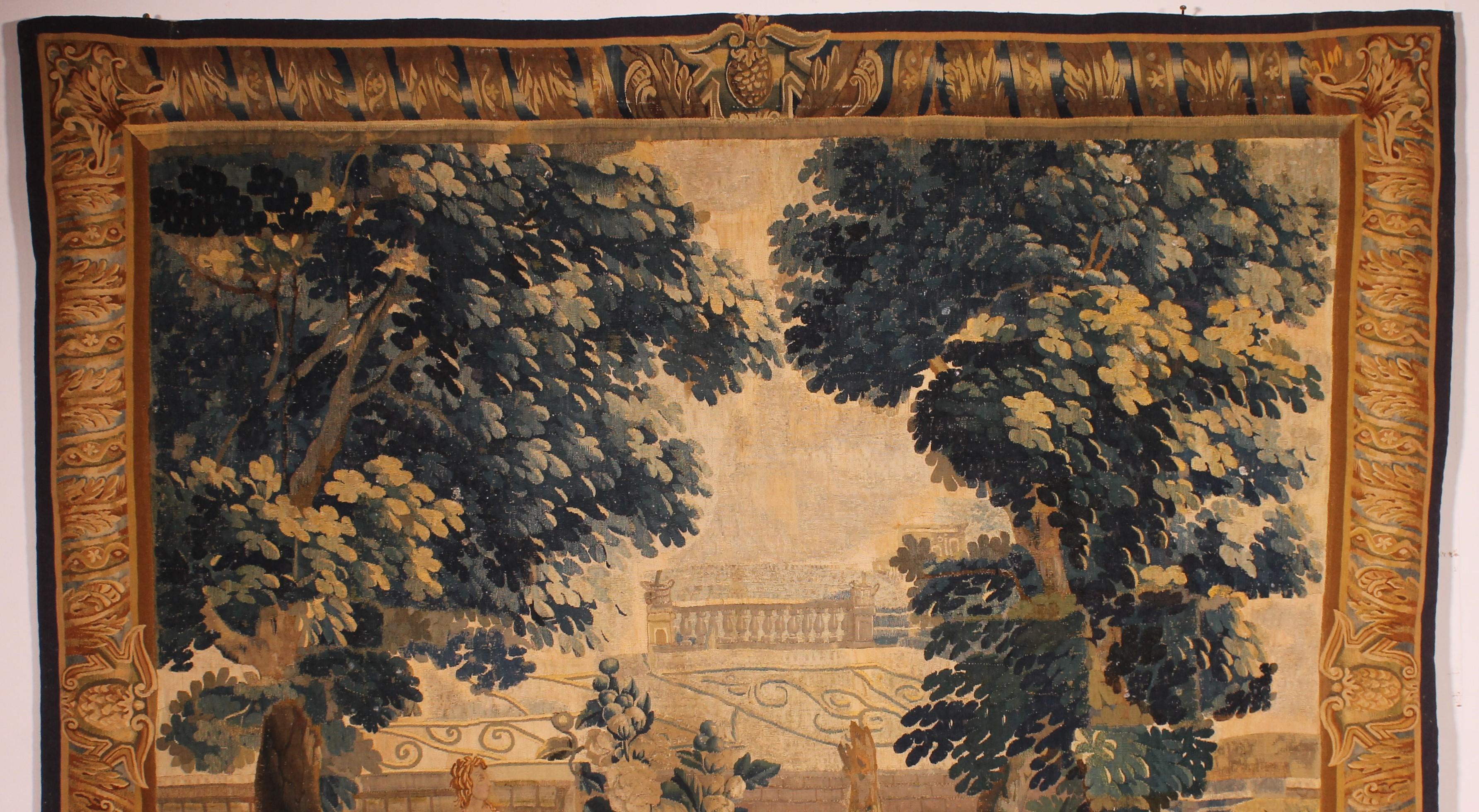 Louis XV 18 Century Tapestry From Brussels For Sale