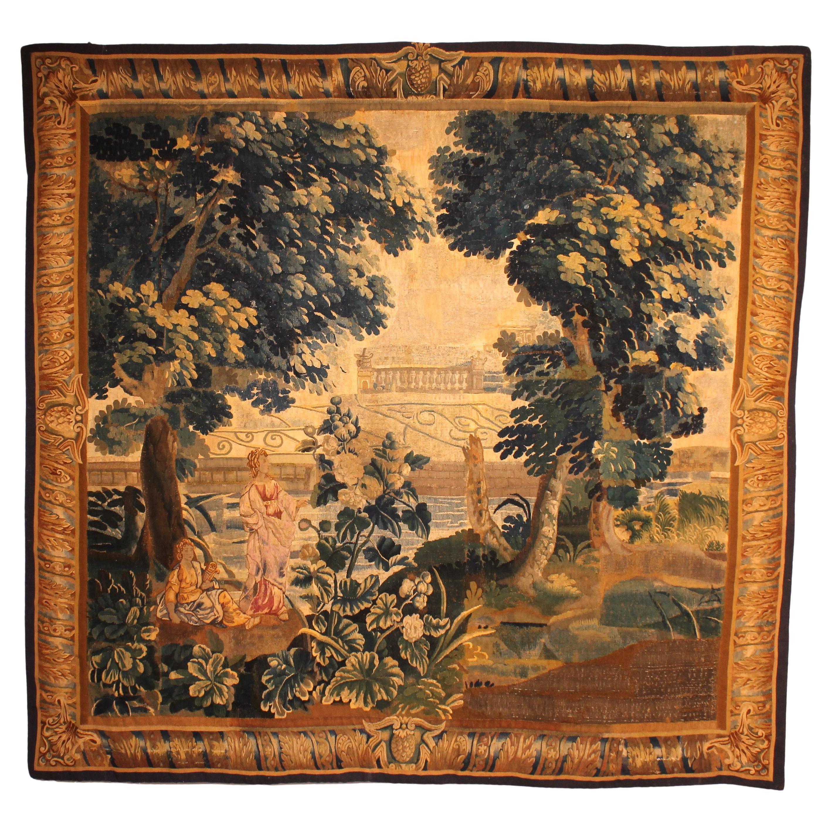 18 Century Tapestry From Brussels For Sale