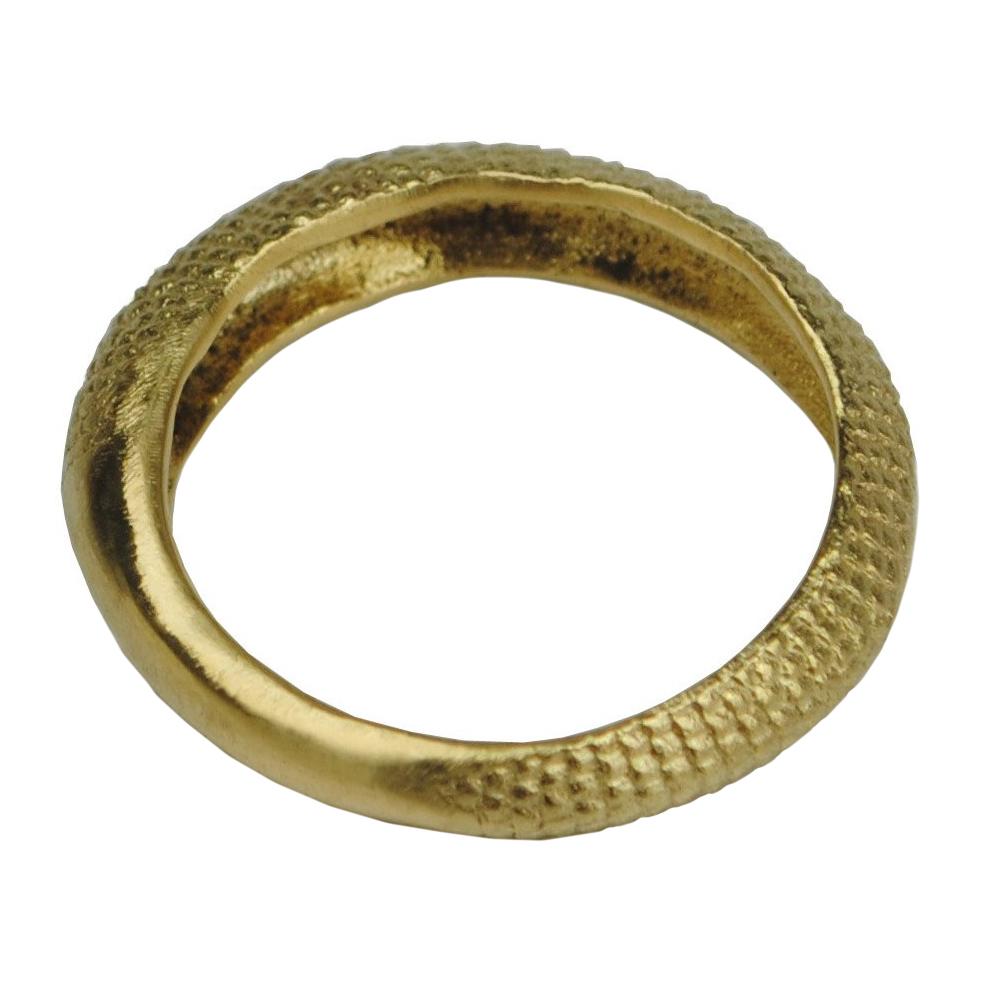 18 ct Gold Rat Tail Band Ring For Sale