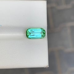 1.8 Ct Mint Green Oval Shape Tourmaline with Lagoon Hue Gemstone for Jewellery