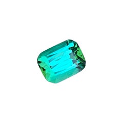 1.8 Cts Natural Cushion Cut Mint Green Color Tourmaline Gemstone for Jewelry