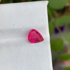 1,8 cts Pear Shape Rubellit Turmalin Edelstein für Schmuck 9 mm