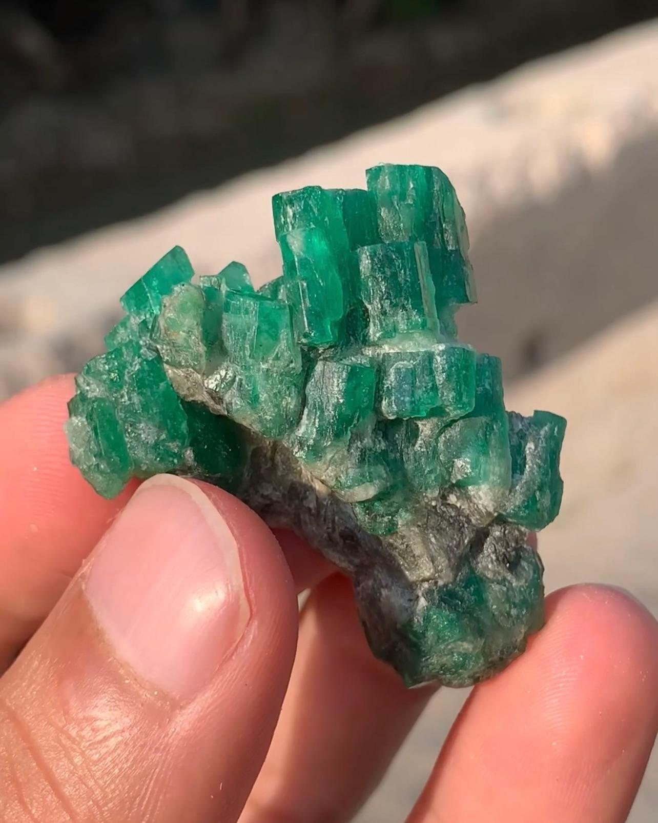 Informazioni sul prodotto:

Tipo di campione:Cristallo di smeraldo
Peso: 18 grammi
Dimensioni: H: 3,5 x L: 4,4 x P: 2 cm
Origine: Valle dello Swat, provincia di KPK, Pakistan 
Trattamento: Riparato 

Descrizione:

Questo squisito cristallo di