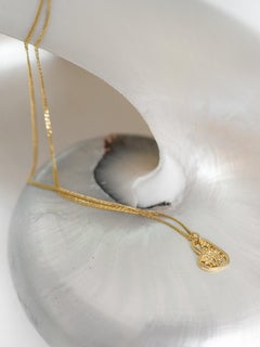 18 inch 14 Karat Gold Heart Shaped Pendant Necklace by Mon Pilar