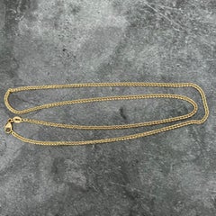 18 Inch Woven Triple Spiga 18K Gold Chain