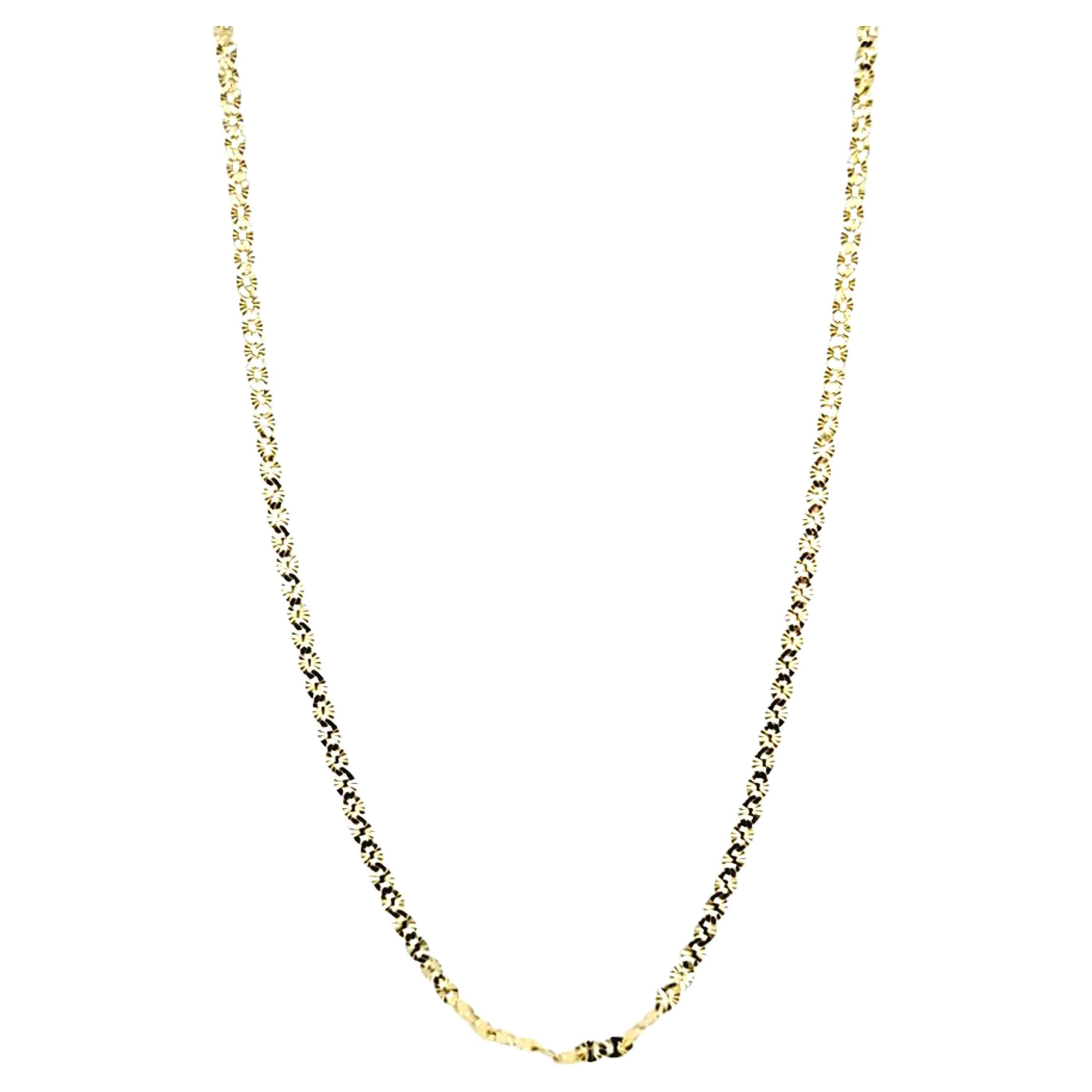 18 Inch Yellow Gold Anchor Chain For Sale