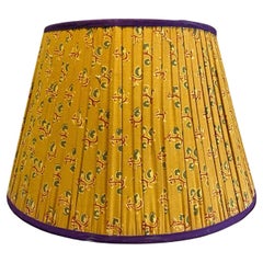 Abat-jour indien Sari avec doublure en forme de duplex