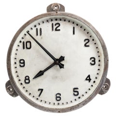 18" Cast Iron Industrial Gents of Leicester Factory Wall Clock. c.1930