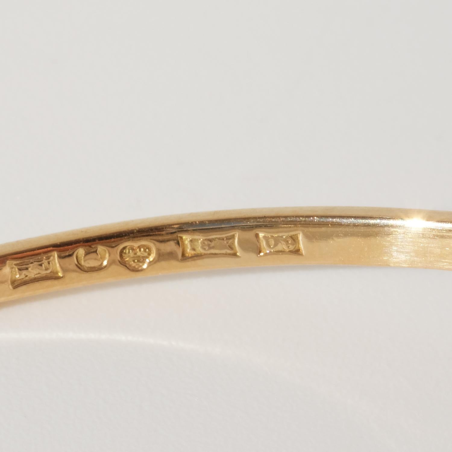 18 K Gold Bracelet Made by Rey Urban in 1970, Stockholm Sweden For Sale 4